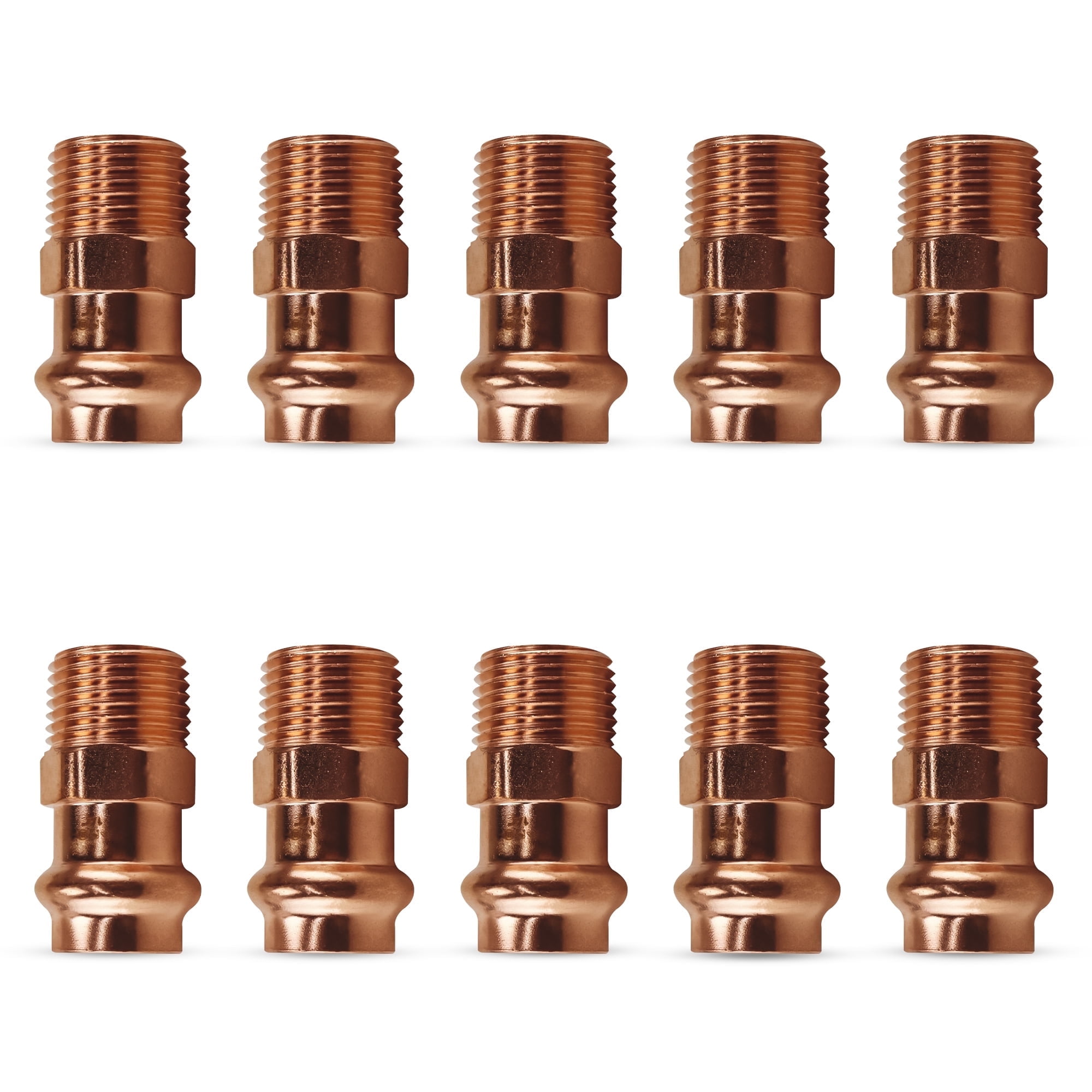 DMNI ProPress Fitting Adapter with Male – 1/2 by 1/2 P x Male NPT Zero ...