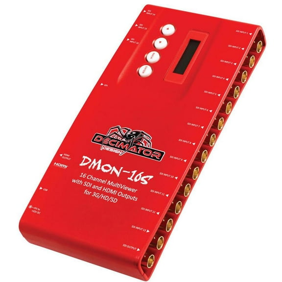Decimator DMON-16SL 16-Channel SDI Multi-Viewer with HDMI Outputs