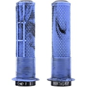 DMR DeathGrip 2 Flanged Grips - Thick, Lock-On, Blue Mable