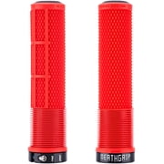DMR DeathGrip 2 Flangeless Grips - Thick, Lock-On, Red