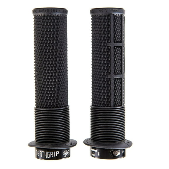 DMR DeathGrip 2 Race Edition Grips - Thick, Lock-On, Black, Flanged