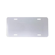 DMSE Wholesale Blank Metal Automotive License Plate Plates Tag for Custom Design Work - 0.025 Thickness/0.5mm - US/Canada Size 12x6 Silver Metallic