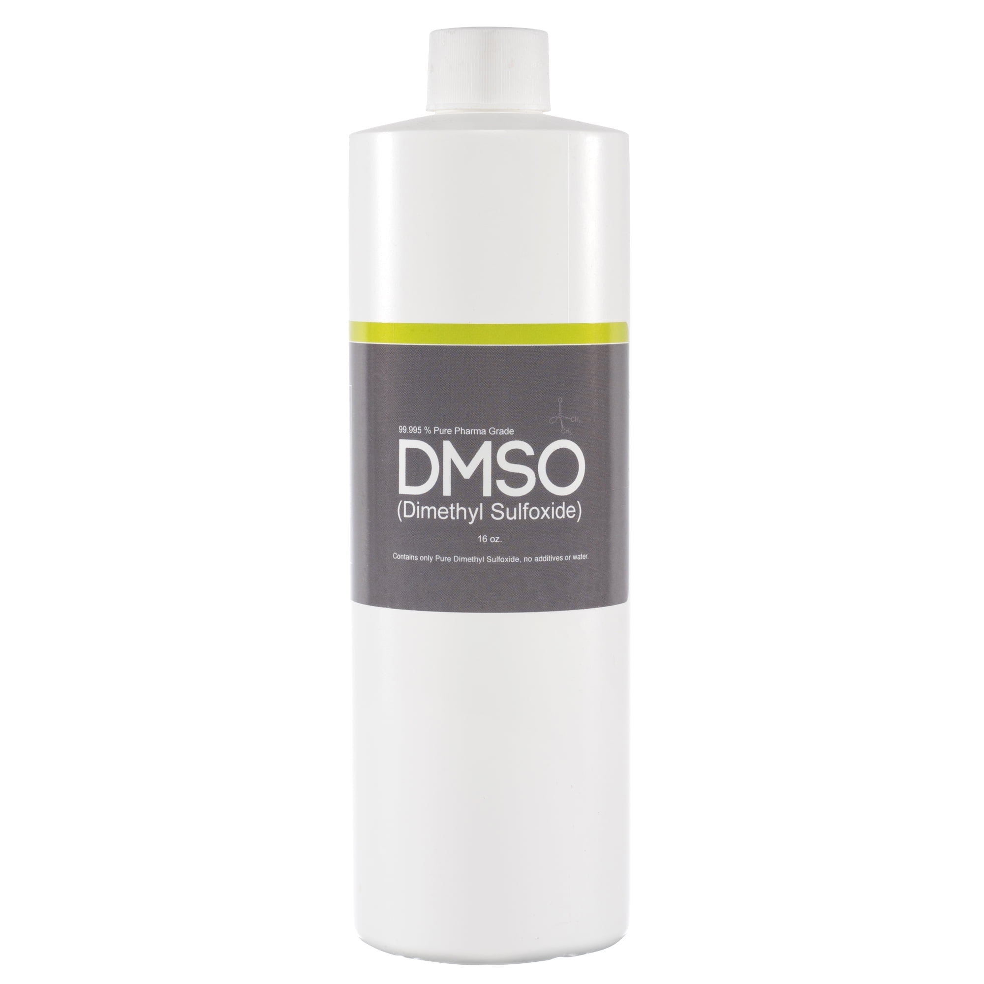 DMSO 16 oz Plastic Bottle, Non-Diluted Pure Pharma Grade 99.995%, Liquid Dimethyl Sulfoxide-Low Odor