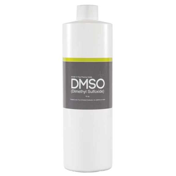 DMSO 16 oz Plastic Bottle, Non-Diluted Pure Pharma Grade 99.995%, Liquid Dimethyl Sulfoxide-Low Odor