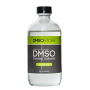 DMSO 8 oz. Glass Bottle, Pure Pharma Grade 99.995%, Non-Diluted Low Odor Liquid Dimethyl Sulfoxide