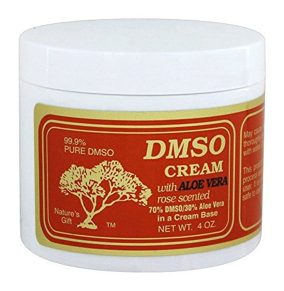 DMSO Cream With Aloe Vera and Rose Scented - 4 Ounces