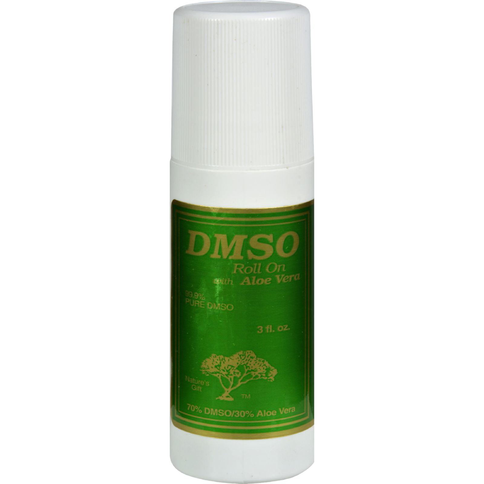 Nature's Gift 99.9% Pure DMSO Roll On with Aloe Vera - 3 oz