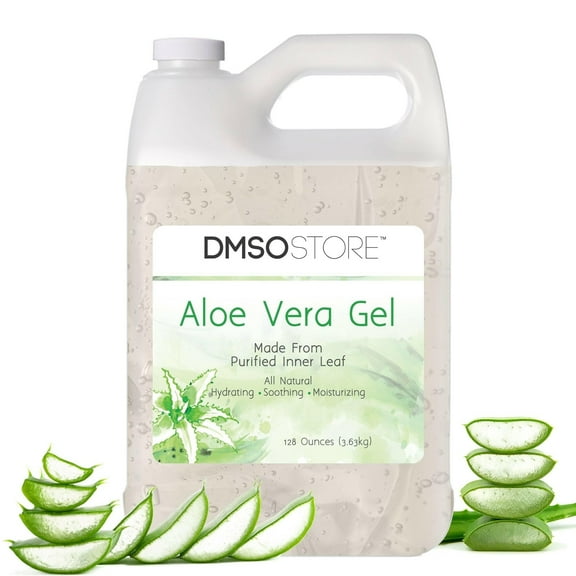 Aloe Vera Gel,128 oz (3.63kg), Alcohol-Free, Made From Purified Aloe Vera Inner Leaf, Soothing, Skin Moisturizing, Hydrating