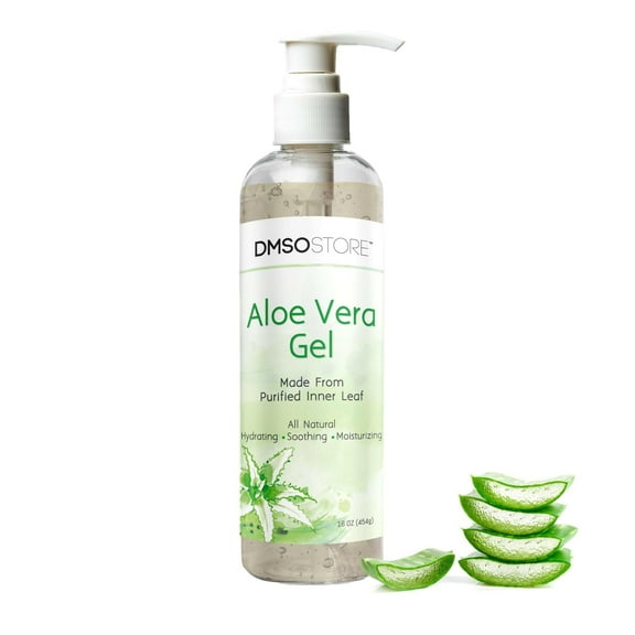 Aloe Vera Gel, 16 oz (454g), Alcohol-Free, Made From Purified Aloe Vera Inner Leaf, Soothing, Skin Moisturizing, Hydrating