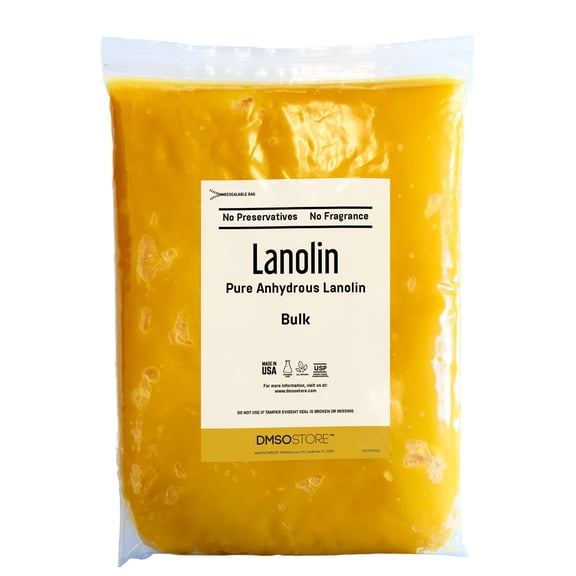 Pure Lanolin Unrefined 4 lbs. 100% USP Grade Anhydrous for DYI projects