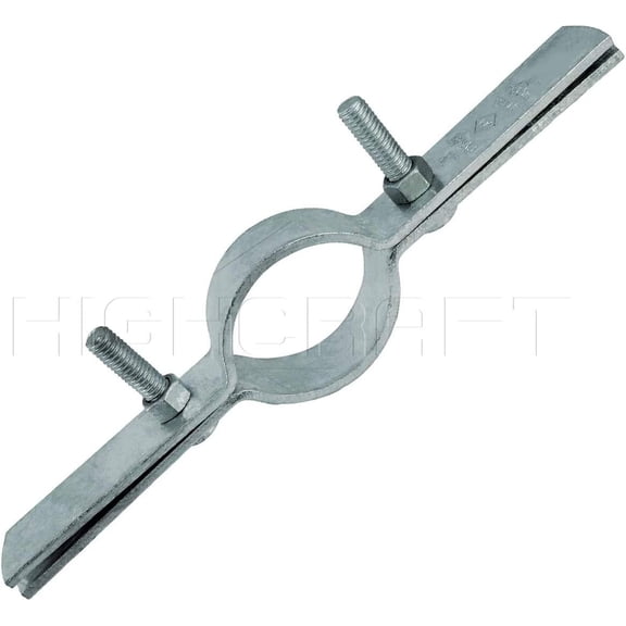 DMST-H01-10 Riser Clamp Vertical Pipe Hanger for Copper Iron CPVC PEX 1 in Galvanized Steel 10 Pack