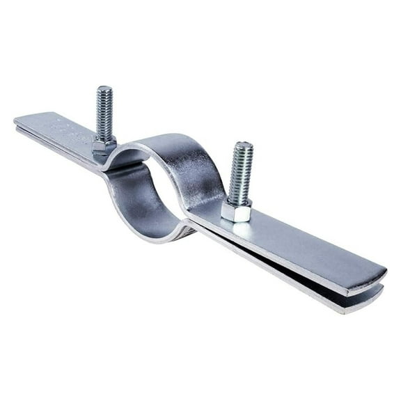 DMST-HF010 Riser Clamp Vertical Pipe Hanger for Copper, Iron, CPVC, PEX 10 in. Electro Galvanized Steel