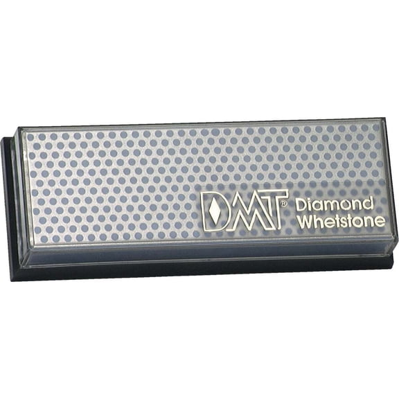 DMT 6-in Diamond Whetstone Sharpener, Coarse, Blue, with Plastic Cover