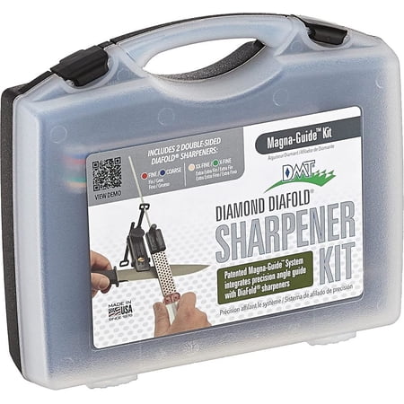 DMT Sharpeners Diafold Magna-Guide Kit with EE/E/F/C Grits in Sturdy Case