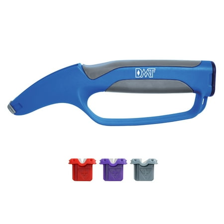 DMT XchangeSharp Sharpener, Three Cartridges Sharpens Straight Blade Knives / Serrated Knives / Shears / All-In One / Cartridges Store In Handle price history and forecast - DMT 20244