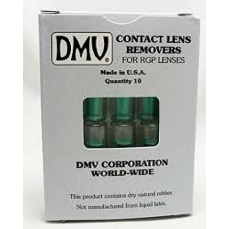 DMV Hard Gas Permeable RGP Classic Contact Lens Remover Hole & Instruction 10ct