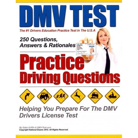 DMV Test Practice Driving Questions (Paperback) by National Exams, Gabe Griffin