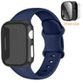 thumbnail image 1 of DMVEIMAL iphone Bands Compatible for Apple Watch Band and Case 49mm 45mm 44mm 41mm 40mm Silicone Sport Band Compatible for Apple Watch Sereis 9 8 7 6 5 4 3 SE Ultra, 1 of 13