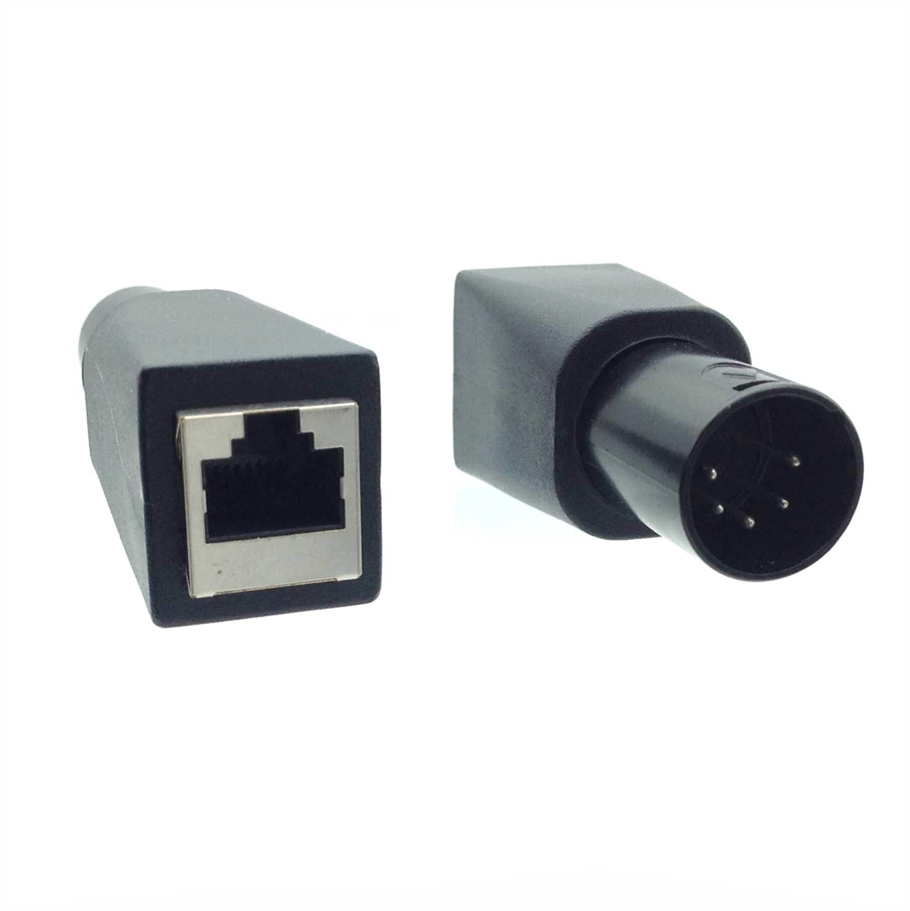DMX 5 Pin XLR Male to RJ45 Female Adapter - Walmart.com