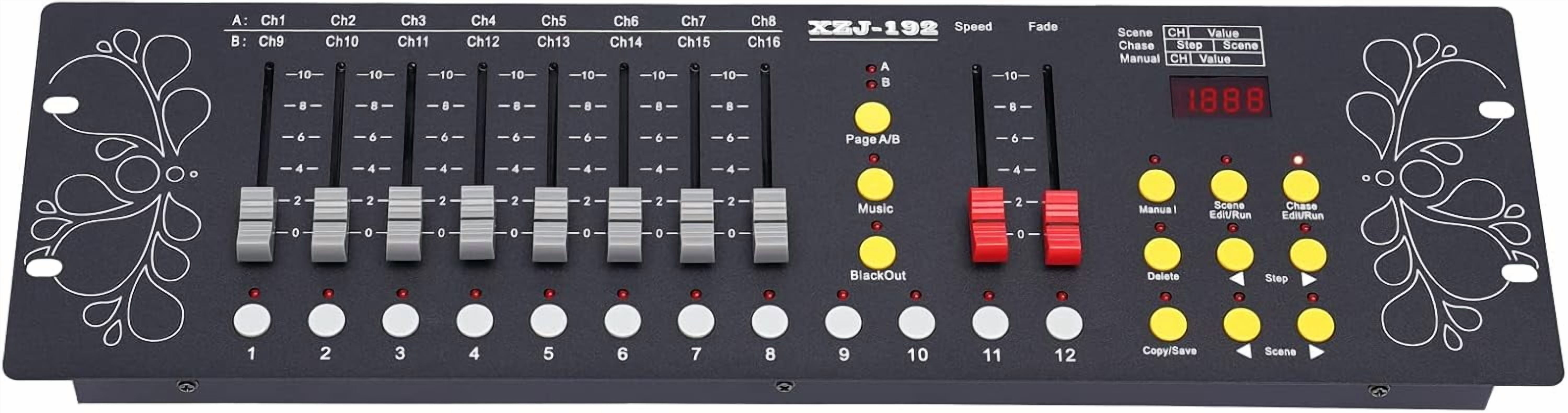 DMX Controller, DMX Console, Premium DMX Stage Lighting Controller Program, Easy Light Console for Stage & DJ Lighting