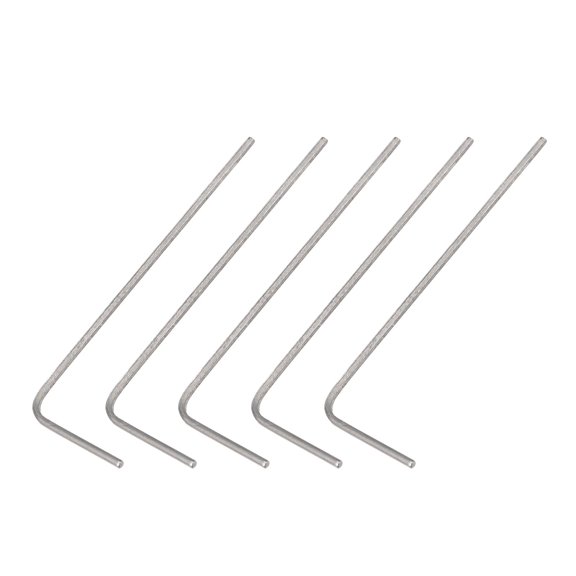 DMiotech 5 Pack 0.9mm Hex Key Wrench, l Shaped Long Arm CR-V for 3D Printer Kits Repairing