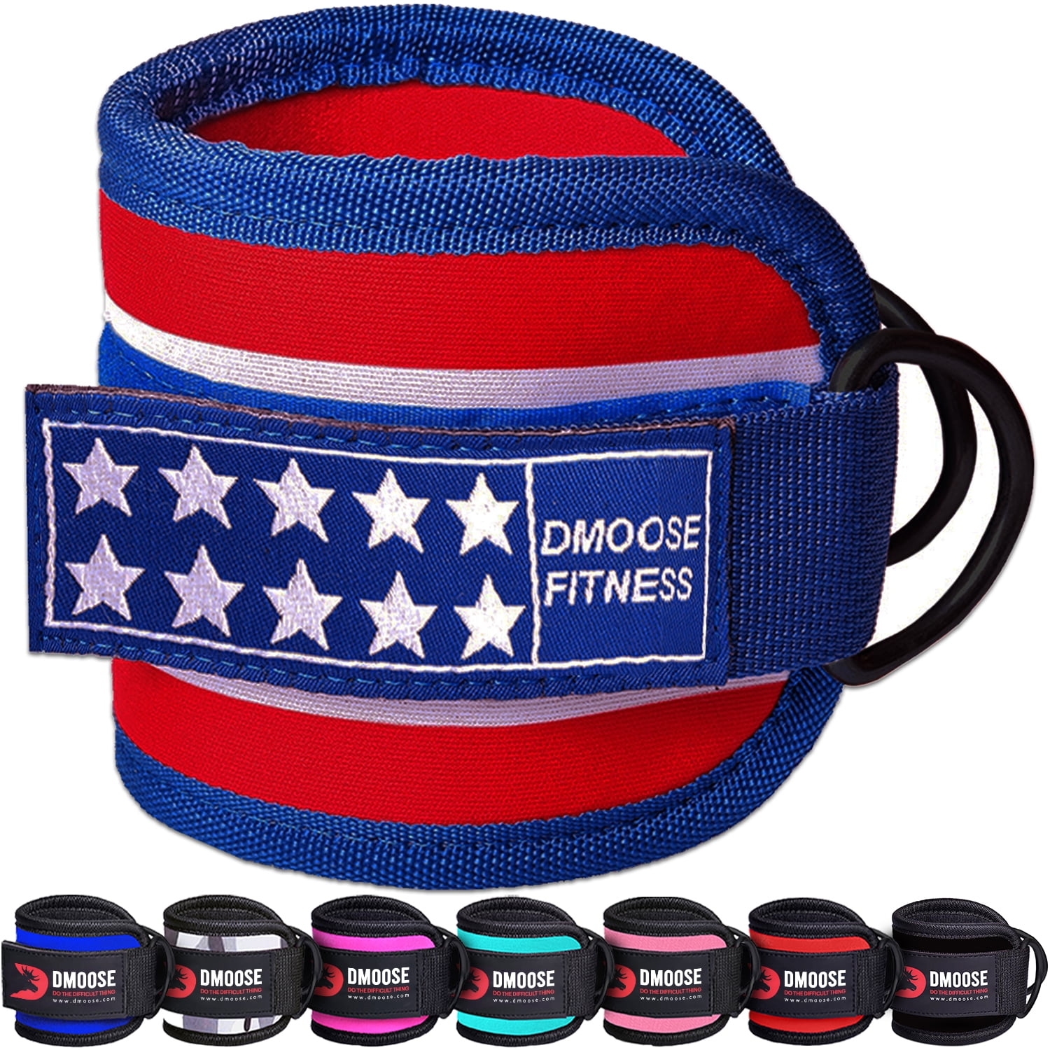 DMoose Fitness Ankle Straps for Cable Machines, Tones Glutes and