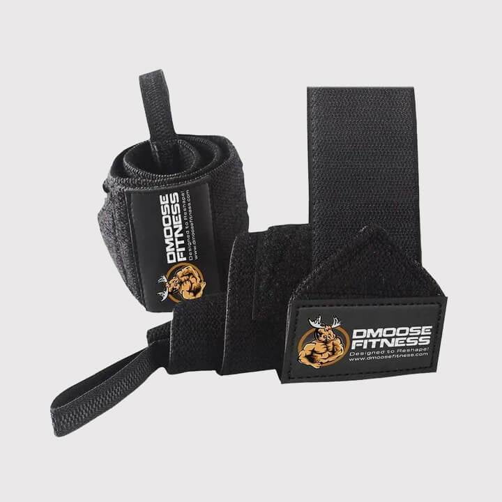 DMoose Fitness Wrist Wraps for Weightlifting, Powerlifting, Barbell
