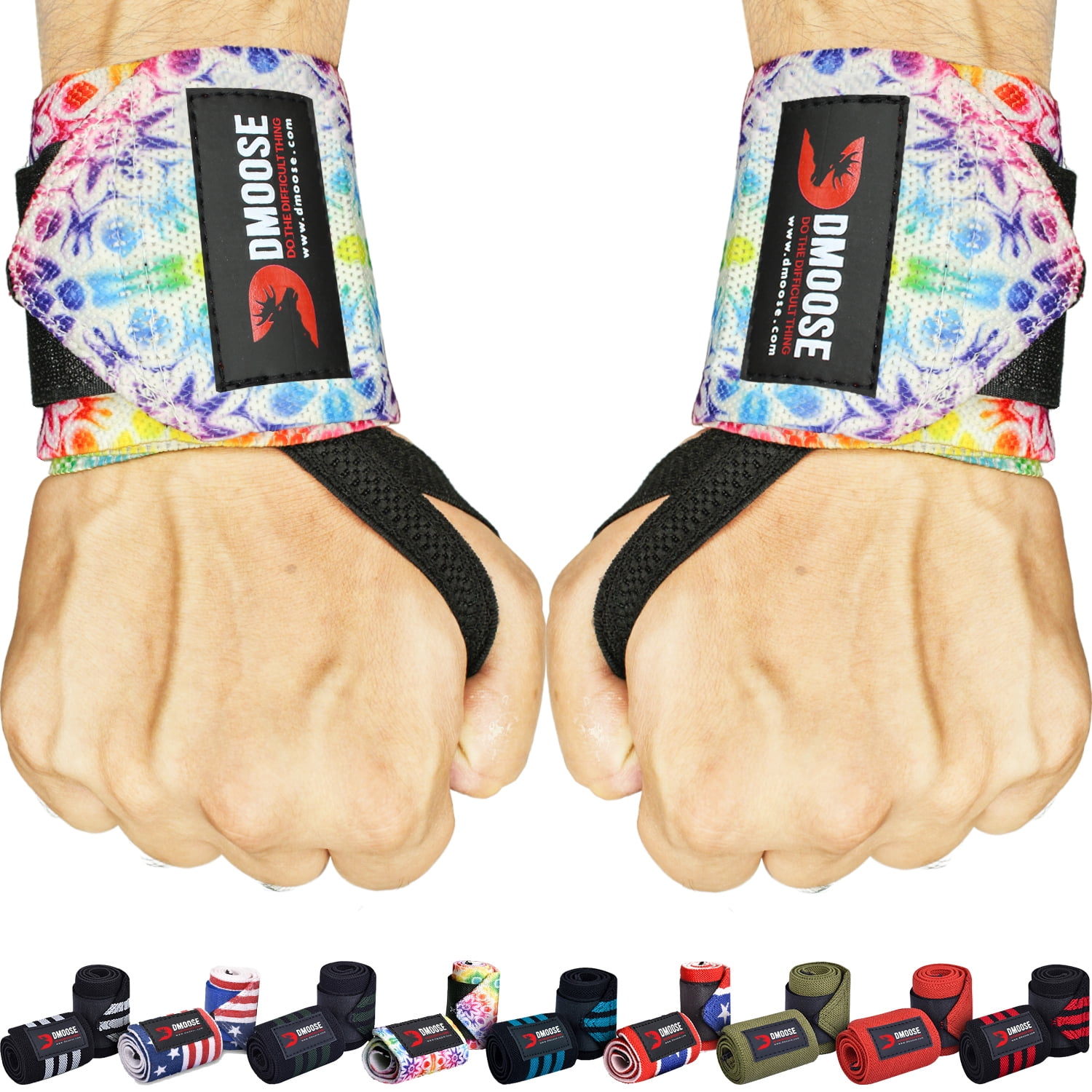 Buy DMY Wrist Wraps, 18 Professional Grade with Thumb Loops