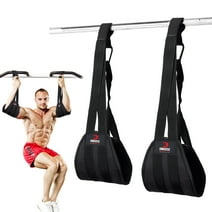 DMoose Hanging Ab Straps for Abdominal Muscle Building and Core Strength Training, Black