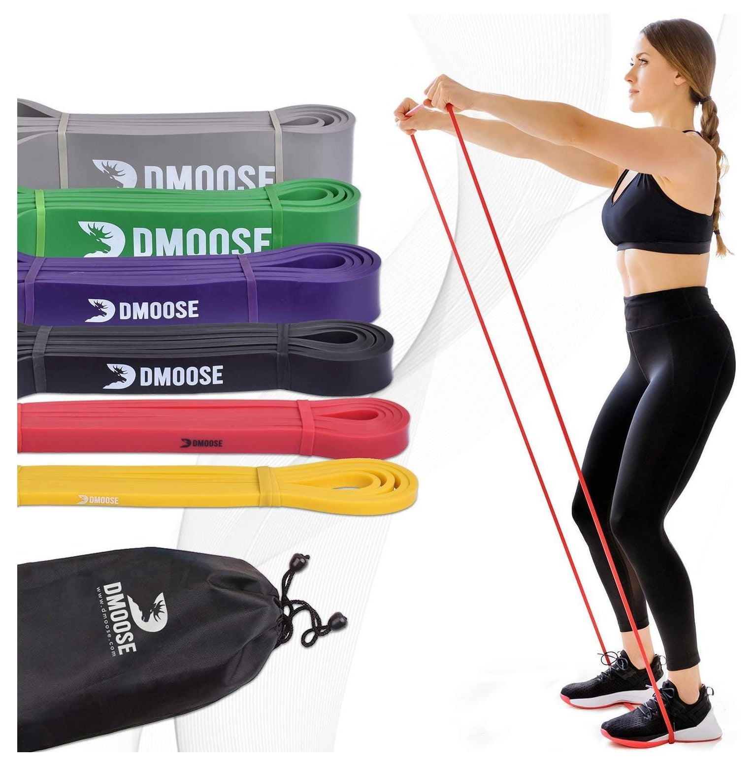 DMoose Pull up Assistance Bands Pull Up Band for Powerlifting
