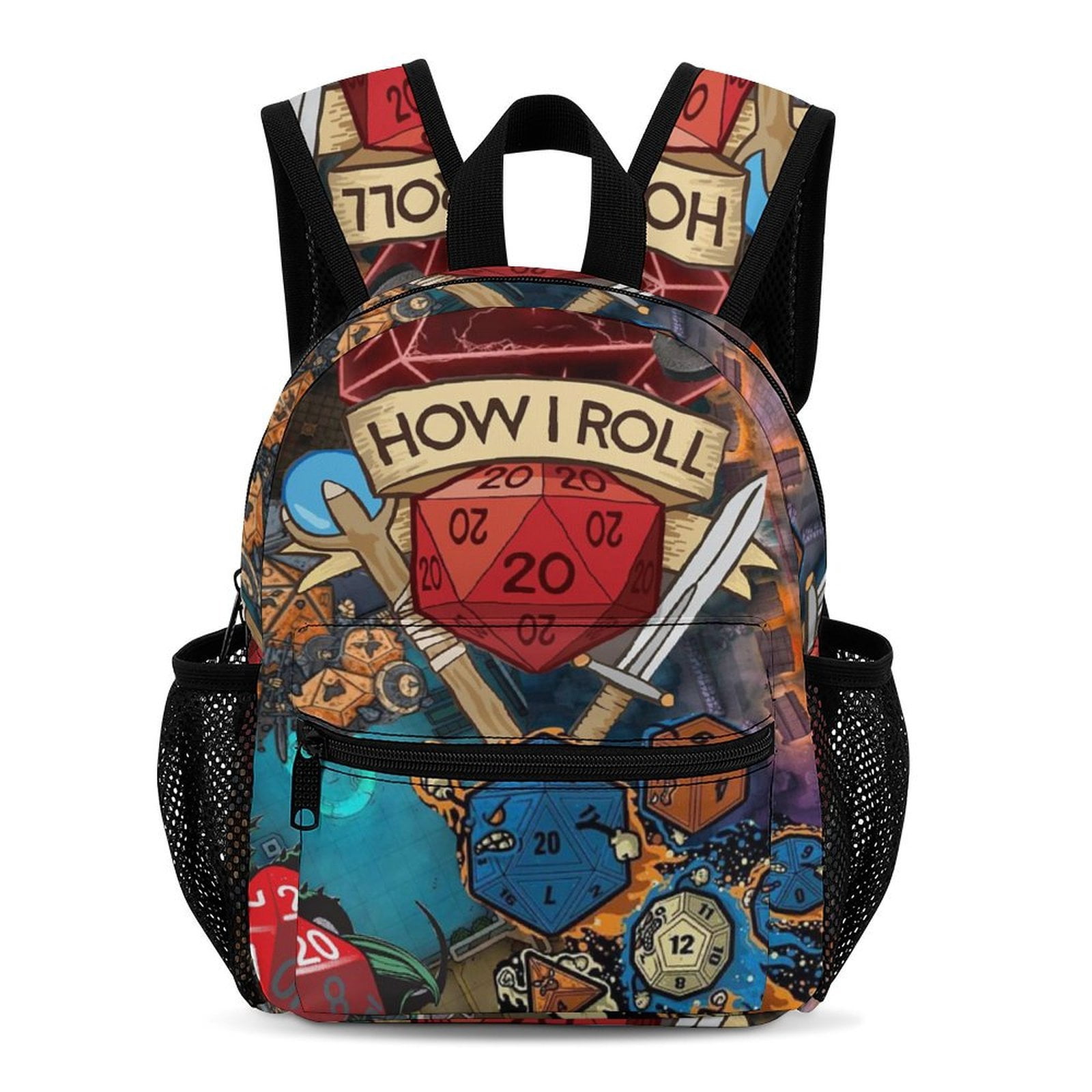 DN-D Dun-ge-ons And Dragons Backpack 13 Inch Bookbag Casual Daypack ...