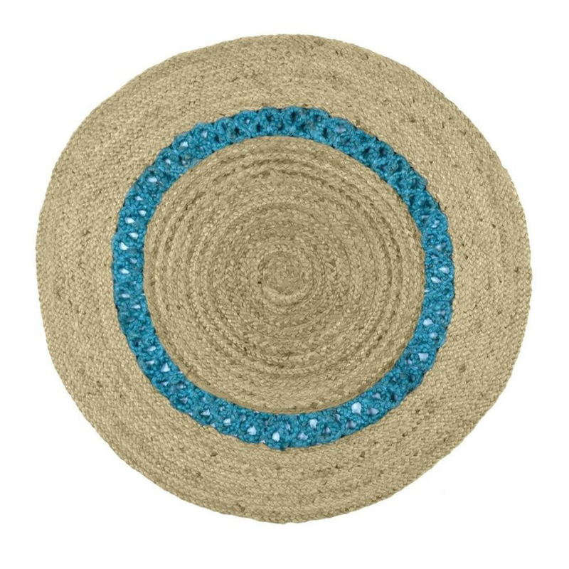 DN HANDICRAFT Reversible Outdoor And Indoor Rug Circle Floor Jute ...