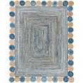 thumbnail image 1 of DN HANDICRAFT Traditional Hallway Rug Carpet for Bedroom Multi Color Hand Braided Reversible Jute Cotton Denim Indian Rectangle Area Rug (3x6 Sq Feet), 1 of 5