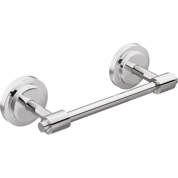 DN0708CH Iso Collection Double Post Modern Pivoting Toilet Paper Holder, Chrome