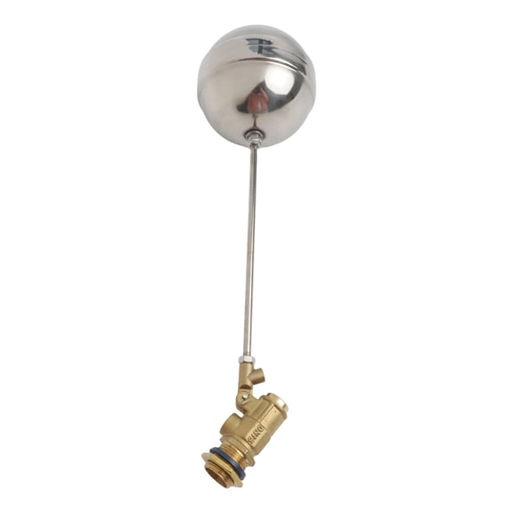 DN15 Brass Float Valve 1/2 Inch G1/2 Threaded For Cold And Hot Water Tank Flow Control With Stainless Steel Stem And High-Temperature Rubber Seal
