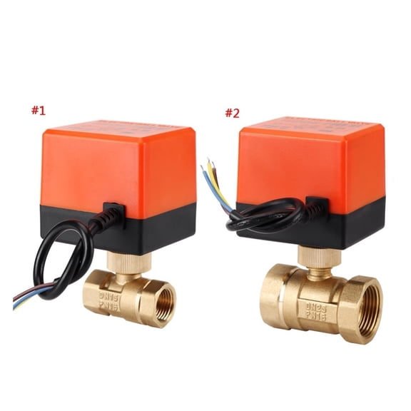 DN15/DN20/DN25 AC Brass Electric Motorized Thread Ball Valve 2-Way 3-Wire DC 12V Solenoid Water Valve With Actuator ,Offering Precision and Performance