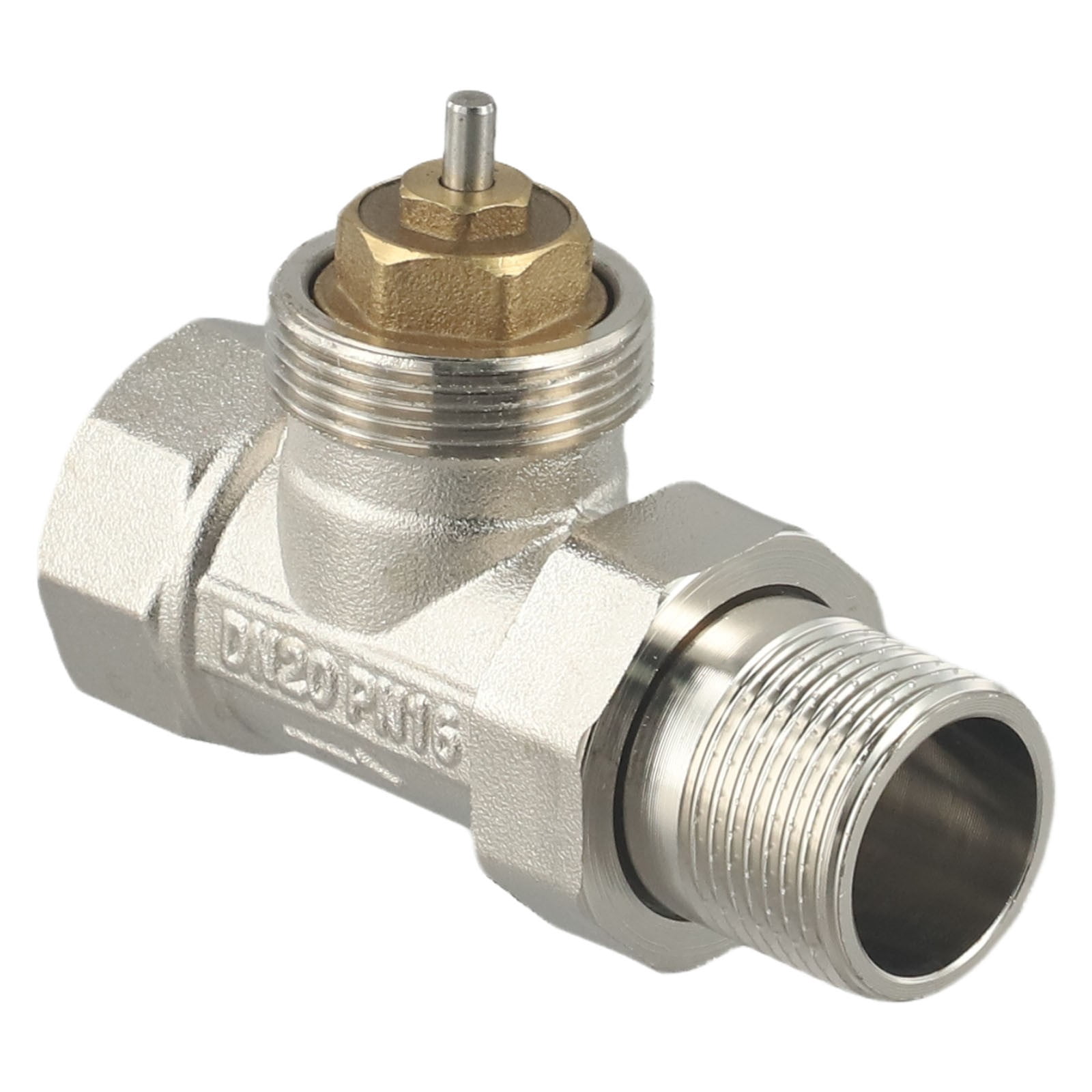 DN15 DN20 DN25 Brass Straight Radiator Valve Without Thermostatic Head ...