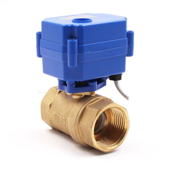 DN15 DN20 DN25 Motorized Ball Valve 2-way Brass Electric Ball Valve 2-wire Electric Actuator With Full Port AC/DC/ADC 220 9-24V