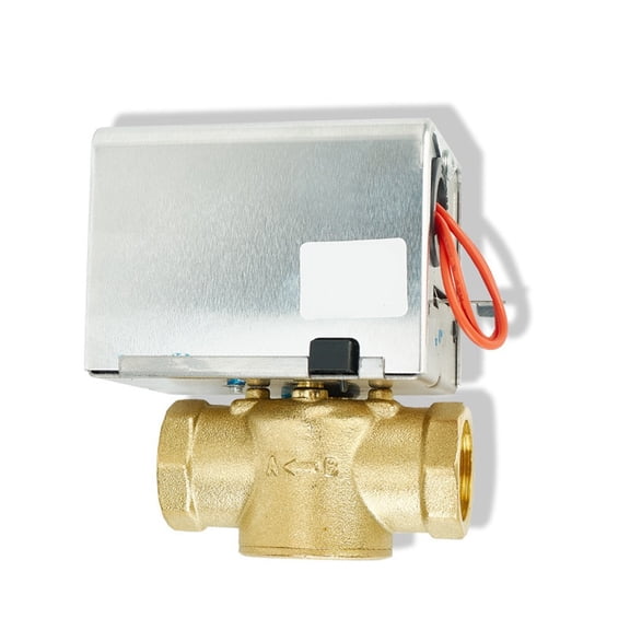 DN20 Electric Two-Way Valve For Water Heaters And HVAC, Stainless Steel Base With Aluminum Shell, 220V AC 50Hz Zone Gate Valve, For RAPID Drainage 1.6MPa