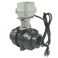 thumbnail image 1 of DN25 Normally Closed 110VAC-230VAC Motorized Ball Valve,1" PVC Electric Ball Valve ,With U.S. Plug, 1 of 5