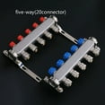 thumbnail image 1 of DN25 Stainless steel water separator floor heating 2-8 way intelligent water separator valve, 1 of 5