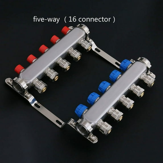 DN25 Stainless steel water separator water heating 2-9 way intelligent water separator valve