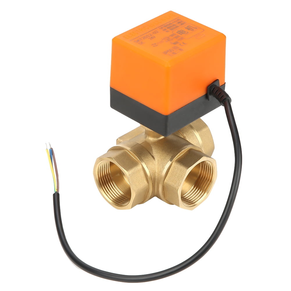DN32 G11/4 Brass 3 Way Motorized Ball Electrical Valve for Air