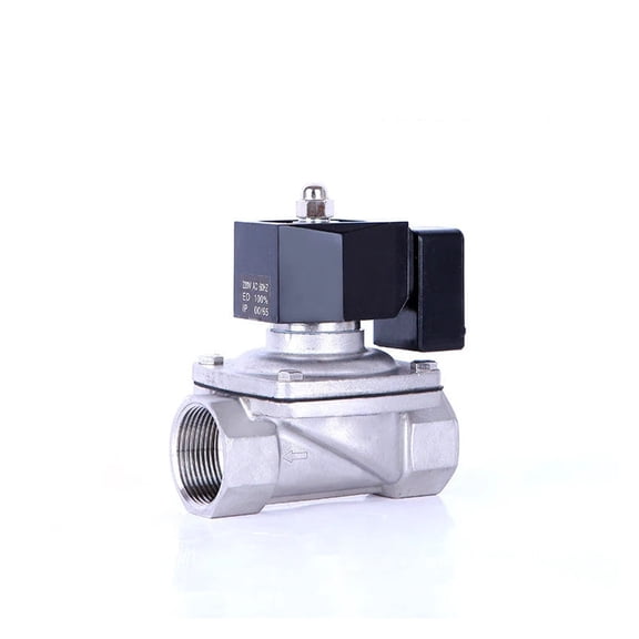 DN32 Normally Closed Solenoid Valve Water 304 Stainless Steel Solenoid Valve IP65 Fully Enclosed Coil ,Easy to Use