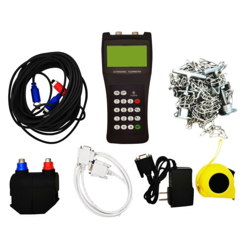 DN50-DN700 Ultrasonic Liquid Flow Meter TDS-100H + M2 Handheld Digital FlowMeter
