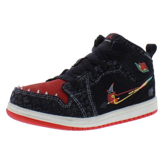 Toddler's Jordan 1 Mid SE "Siempre Familia" Bk/Chile Red-Sl (DN5120 001) - 4