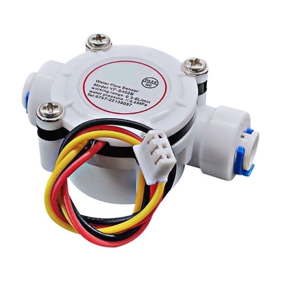 DN6 G 1/4" PE Water Meter Flow Sensor Counter 0.3-10L/min High Precision Indicator Dispenser Flowmeter For Water Dispenser ,Accurate Measurements