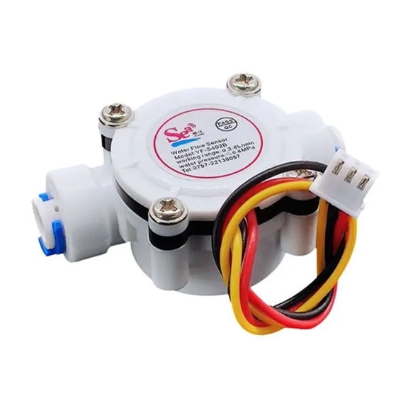 DN6 G 1/4" PE Water Meter Flow Sensor Counter0.5-6L/min High Precision Indicator Dispenser Flowmeter For Water Dispenser ,Accurate Measurements