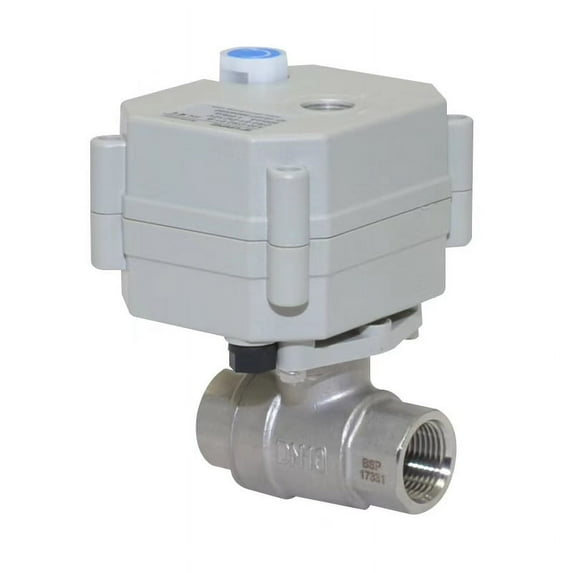 DN8 1/4" Motorized Ball Valve,DC12V 2 Way Stainless steels Electric Ball Valve With indication and manual,CR501