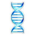 thumbnail image 1 of DNA Blue Double Helix Science Genetics - 8" Vinyl Sticker - For Car Laptop I-Pad - Waterproof Decal, 1 of 1